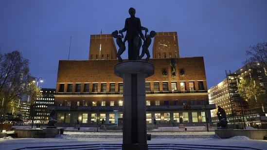 Nobel Peace Prize: An exterior view of Oslo City Hall the venue of the Nobel Peace Prize ceremony in Oslo.(AP)