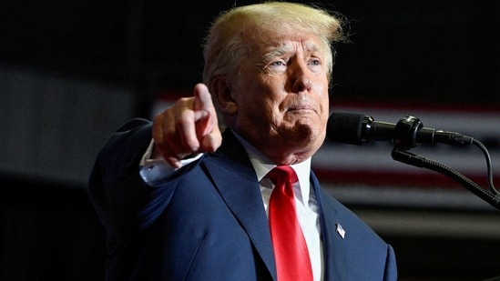 Donald Trump: Former US president Donald Trump speaks during a rally.(Reuters)