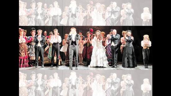 The Phantom of the Opera cast takes a curtain call at the Sydney Opera House The Phantom of the Opera cast takes a curtain call at the Sydney Opera House