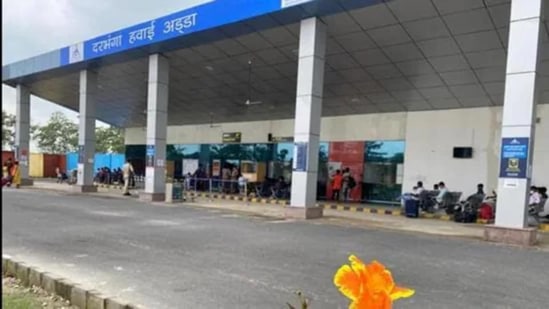 Darbhanga airport was made operational under UDAN scheme. (HT photo)