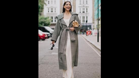 Sonam Kapoor Ahuja dons a layered trench coat (Photo: Instagram)