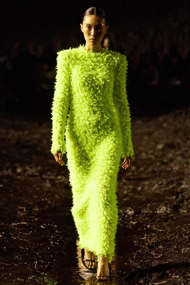 At Balenciaga’s SS23 show at Paris Fashion Week, models walked down a mud-caked runway (Photo: Balenciaga) At Balenciaga’s SS23 show at Paris Fashion Week, models walked down a mud-caked runway (Photo: Balenciaga)