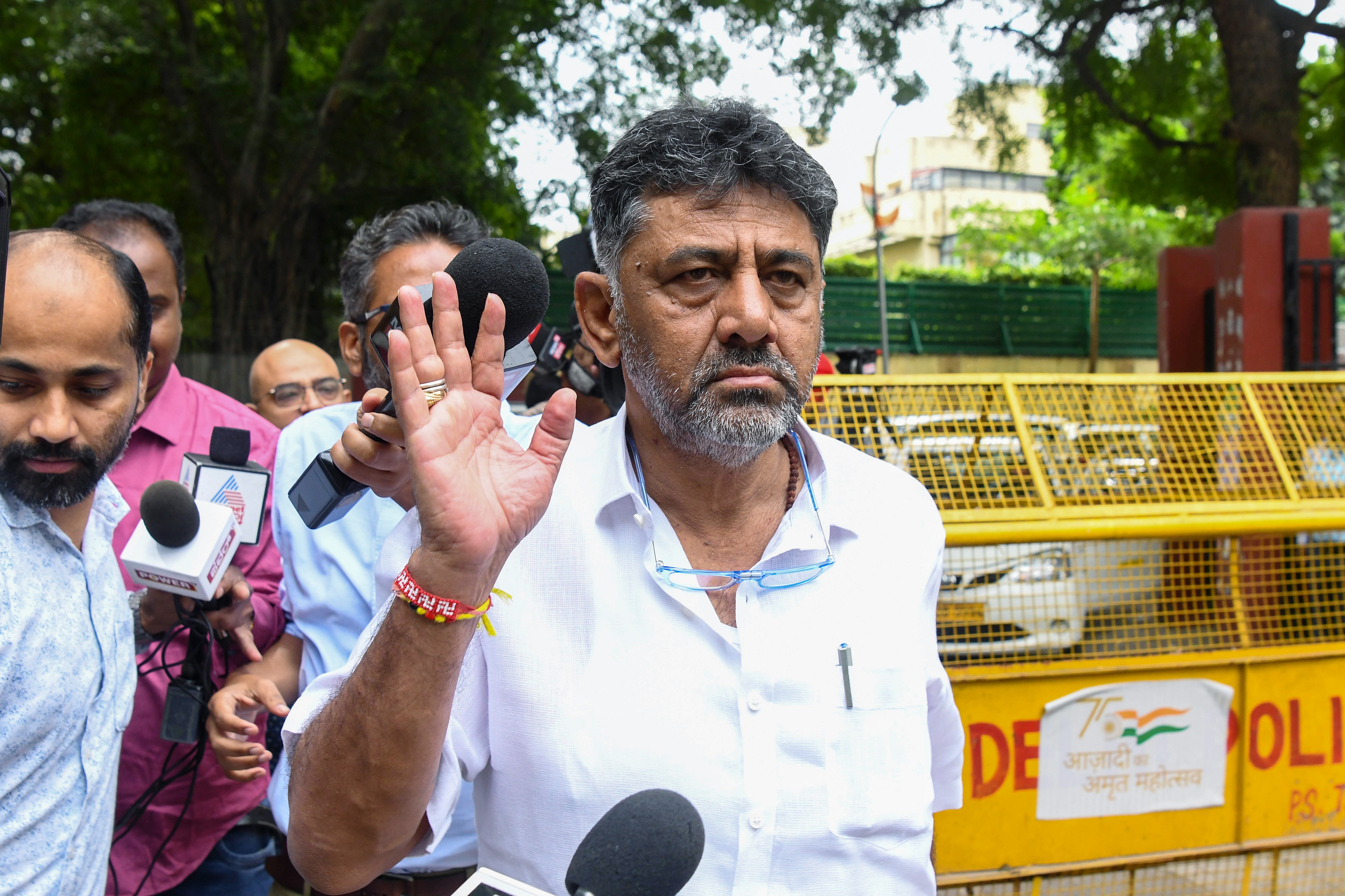In May, this year, the ED filed a charge sheet against Shivakumar and others in the money laundering case. (ANI Photo)