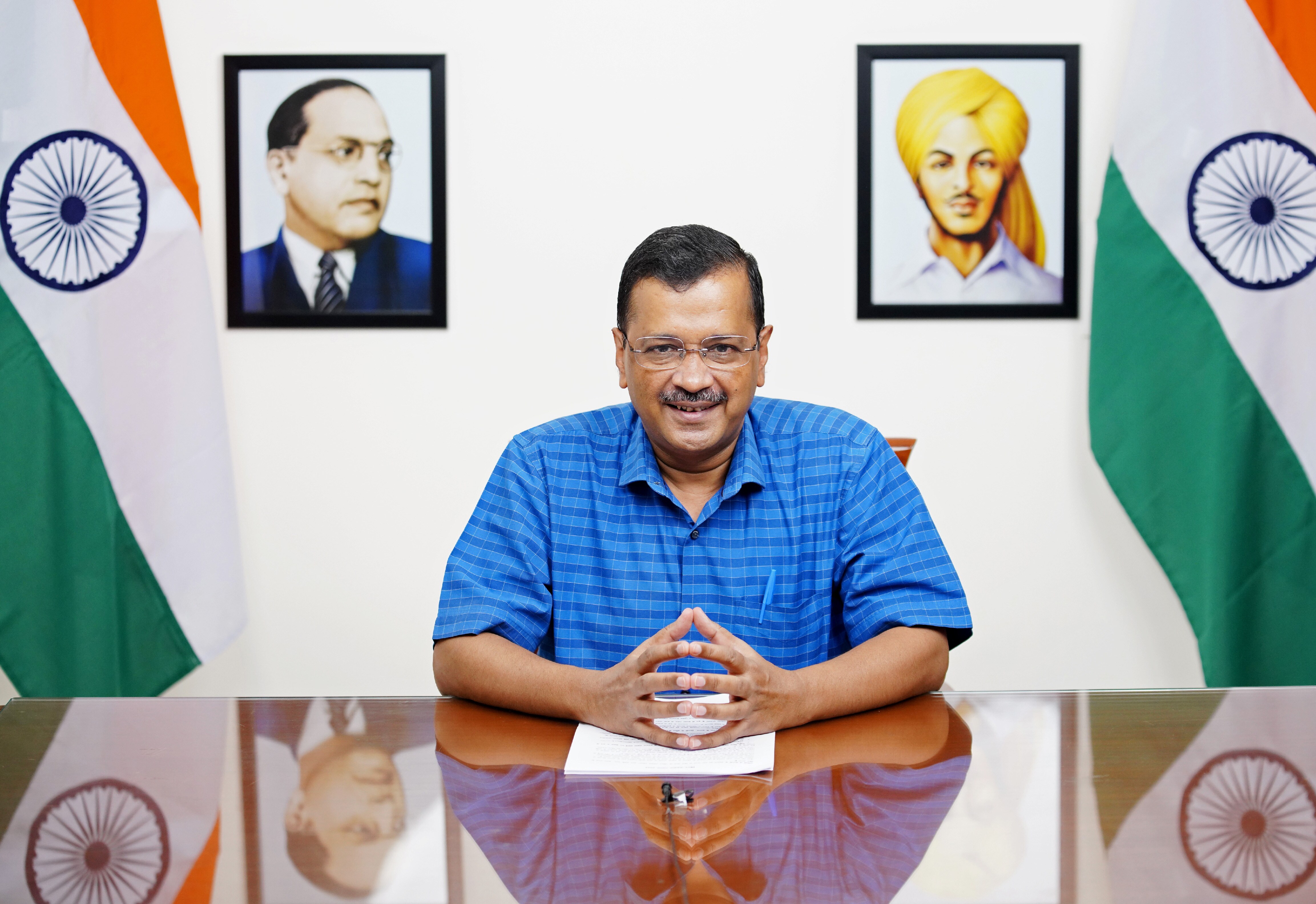 Delhi chief minister Arvind Kejriwal addresses a press conference, in New Delhi on Friday. (ANI) Delhi chief minister Arvind Kejriwal addresses a press conference, in New Delhi on Friday. (ANI)