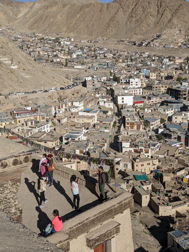 The view from the top of the Leh palace and said influencers (Percy Bharucha) The view from the top of the Leh palace and said influencers (Percy Bharucha)