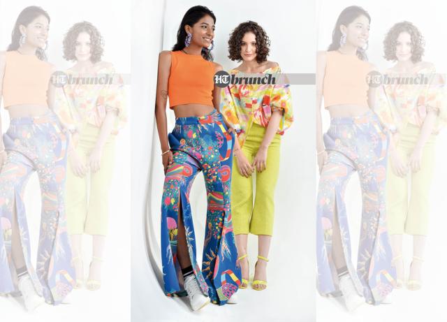 Blue or olive eyeshadow or hair colour looks great with the dark gold base on any skin tone; On Ritika (left): Top by Zara; Pants by Tizzi; Earrings by Soulful; On Elizabeth:Top by Drawn; Pants by Zara; Shoes by Forever 21 (Raj K Raj Raj K Raj) Blue or olive eyeshadow or hair colour looks great with the dark gold base on any skin tone; On Ritika (left): Top by Zara; Pants by Tizzi; Earrings by Soulful; On Elizabeth:Top by Drawn; Pants by Zara; Shoes by Forever 21 (Raj K Raj Raj K Raj)