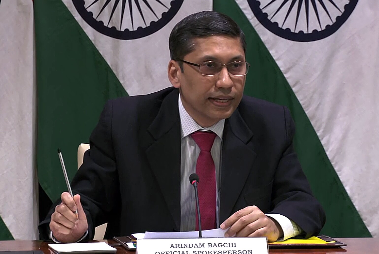 File photo of MEA spokesperson Arindam Bagchi. (ANI) File photo of MEA spokesperson Arindam Bagchi. (ANI)