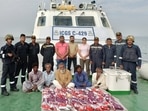 Coast Guard and Anti-Terror Squad seize <span class='webrupee'>₹</span> 360 crore heroin from Pakistani boat off Gujarat. Coast Guard and Anti-Terror Squad seize <span class='webrupee'>₹</span> 360 crore heroin from Pakistani boat off Gujarat.