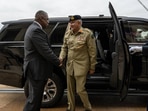 US Defence Secretary Lloyd Austin with visiting Pakistan Army Chief General Qamar Jawed Bajwa. US Defence Secretary Lloyd Austin with visiting Pakistan Army Chief General Qamar Jawed Bajwa.