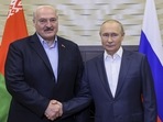 Belarusian President Alexander Lukashenko (left), and Russian President Vladimir Putin (right). (Gavriil Grigorov, Sputnik, Kremlin Pool Photo via AP) Belarusian President Alexander Lukashenko (left), and Russian President Vladimir Putin (right). (Gavriil Grigorov, Sputnik, Kremlin Pool Photo via AP)
