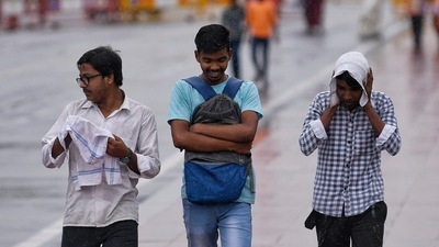 Delhi and its surrounding areas witnessed intermittent rain since late night, bringing some relief to the temperature and improving air quality. The Indian Meteorological Department (IMD) has predicted light to moderate rain in most areas with cloudy skies for the next 24 hours. (ANI) Delhi and its surrounding areas witnessed intermittent rain since late night, bringing some relief to the temperature and improving air quality. The Indian Meteorological Department (IMD) has predicted light to moderate rain in most areas with cloudy skies for the next 24 hours. (ANI)