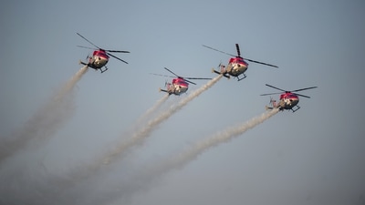 Nearly 80 military aircraft and helicopters will participate later in the day in an Air Force Day fly-past at the Sukhna Lake complex in Chandigarh. (PTI) Nearly 80 military aircraft and helicopters will participate later in the day in an Air Force Day fly-past at the Sukhna Lake complex in Chandigarh. (PTI)