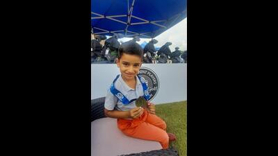 Chandigarh’s Nihaal Cheema regularly participates at junior golf tournaments held across India. (HT Photo)