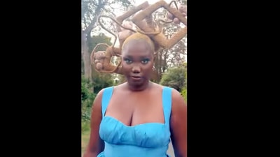 Artist created a hair sculpture. (Instagram/@Instagram) Artist created a hair sculpture. (Instagram/@Instagram)