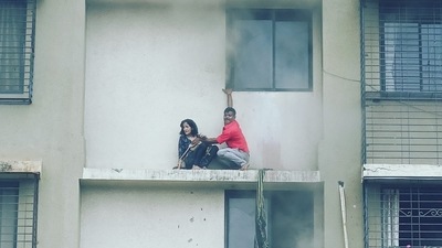 Fire has been brought under control. No injuries reported said Brihanmumbai Municipal Corporation (BMC). (HT Photo) Fire has been brought under control. No injuries reported said Brihanmumbai Municipal Corporation (BMC). (HT Photo)