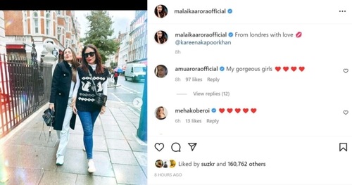 Malaika Arora shared pictures with Kareena Kapoor. Malaika Arora shared pictures with Kareena Kapoor. 