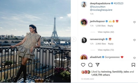 Deepika Padukone during her time in Paris. Deepika Padukone during her time in Paris. 