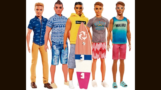 Like Barbie, Ken has had a range of careers, personas, characteristics and ethnicities. (Mattel)
