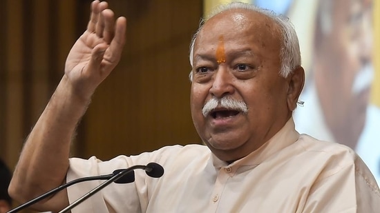 Rashtriya Swayamsevak Sangh (RSS) chief Mohan Bhagwat (PTI)