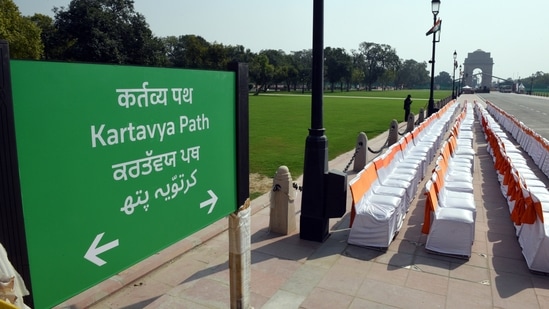 Earlier, the government had issued a notification for a separate Kartavya Path police station for the newly inaugurated stretch.(Hindustan Times) Earlier, the government had issued a notification for a separate Kartavya Path police station for the newly inaugurated stretch.(Hindustan Times)