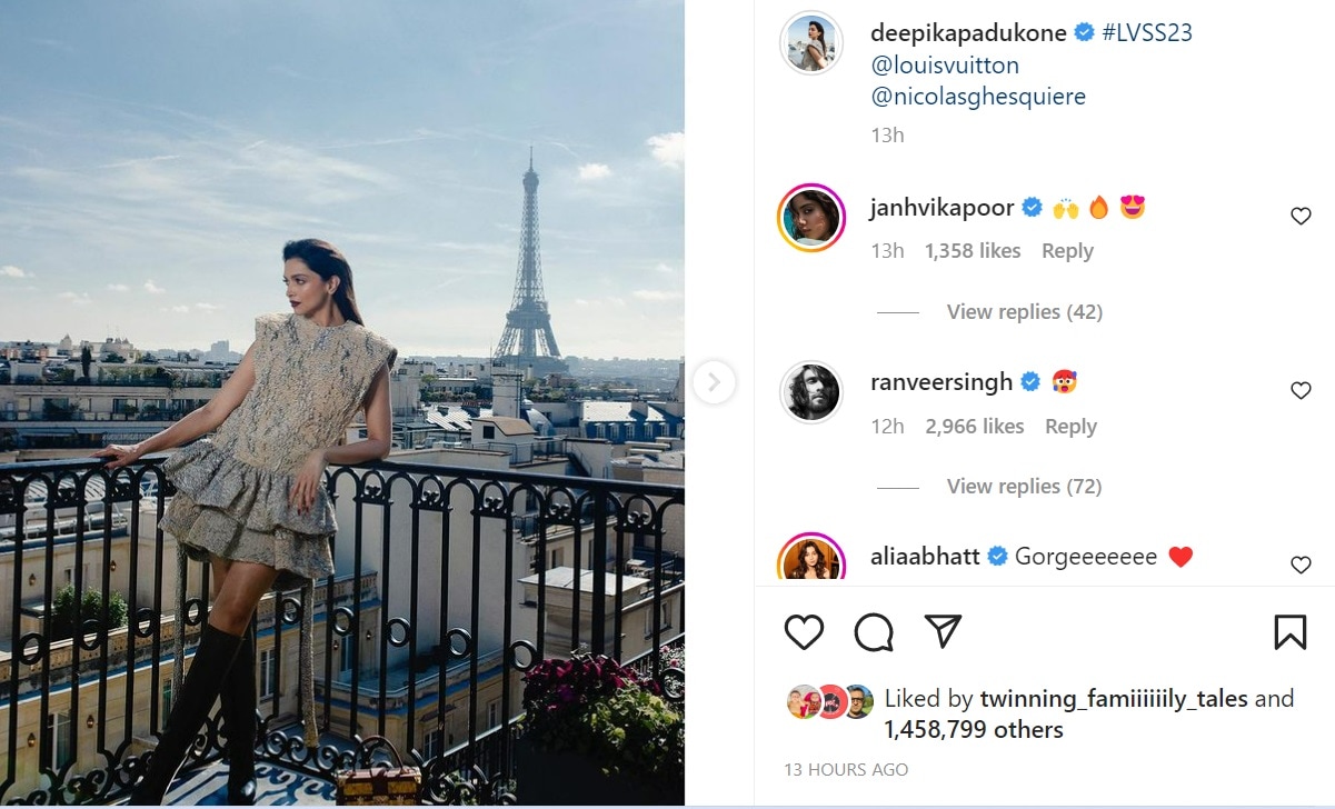 Deepika Padukone attends Louis Vuitton show at Paris Fashion Week along  with Ana de Armas, Alicia Vikander - Entertainment News