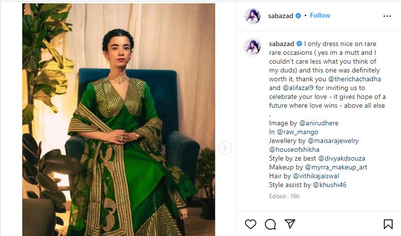 अब्बा ने शुक्रवार को इंस्टाग्राम पर एक पोस्ट शेयर किया।