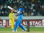Virat Kohli in action against Australia in Hyderabad(ANI/File Photo) Virat Kohli in action against Australia in Hyderabad(ANI/File Photo)