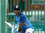 India's Suryakumar Yadav during a practice session(BCCI Twitter) India's Suryakumar Yadav during a practice session(BCCI Twitter)