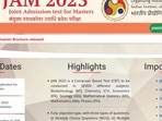 IIT JAM 2023: Registration process ends tomorrow at jam.iitg.ac.in