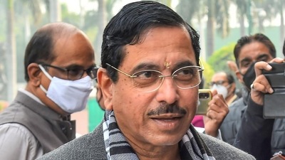Union minister Prlhad Joshi. Union minister Prlhad Joshi. 