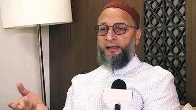 Asaduddin Owaisi has become ‘bayan purush’, BJP spokesperson Shahnawaz Hussain said. (ANI) Asaduddin Owaisi has become ‘bayan purush’, BJP spokesperson Shahnawaz Hussain said. (ANI)