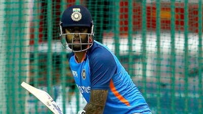 India's Suryakumar Yadav during a practice session (BCCI Twitter) India's Suryakumar Yadav during a practice session (BCCI Twitter)