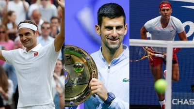 Roger Federer; Novak Djokovic; Rafael Nadal Roger Federer; Novak Djokovic; Rafael Nadal