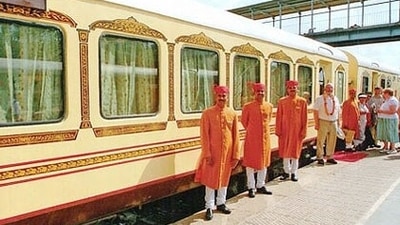 Rajasthan's luxury train "Palace on Wheels" resumed operation after two years (RajasthanTourism)