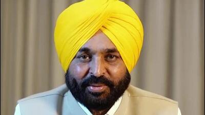 Punjab chief minister Bhagwant Mann’s prolonged absence from Punjab, asking him not to waste and squander away precious resources of the state in Gujarat and Himachal Pradesh elections. (HT Photo)