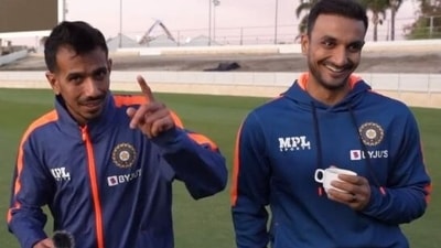 Chahal was seen poking fun at Harshal during the special interaction (BCCI)