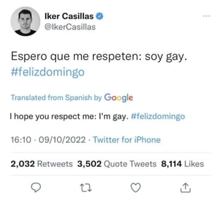 Iker Casillas tweet (Twitter grab) Iker Casillas tweet (Twitter grab)