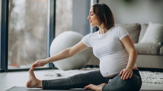 Pregnancy yoga to help get ready for labor :)  Yoga poses photography, Pregnancy  yoga, Yoga photoshoot