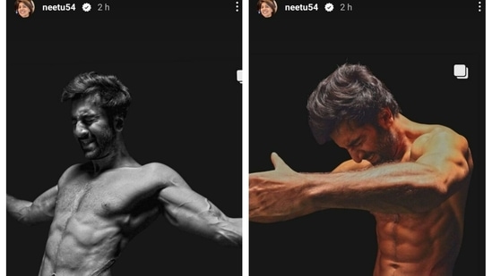 PICS: Ranbir Kapoor goes shirtless to flaunt perfect abs during Shamshera  promotions
