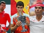 Novak Djokovic; Carlos Alcaraz; Rafael Nadal Novak Djokovic; Carlos Alcaraz; Rafael Nadal