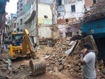 The property belonged to the Delhi Waqf Board.(PTI) The property belonged to the Delhi Waqf Board.(PTI)