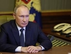 Russian President Vladimir Putin attends a meeting with members of the security council in Saint Petersburg, Russia, October 10.&nbsp;