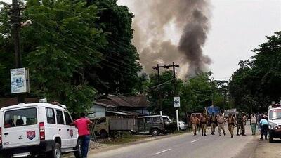 The stuff of nightmares: Security personnel in action after unidentified terrorists armed with assault rifles and grenades attacked a market at Kokrajhar in Assam in 2016. (PTI)