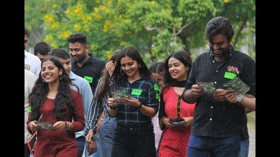 While the number of voters in the 2019 elections was around 16,000, the university is still tallying their number this year. (Ravi Kumar/HT) While the number of voters in the 2019 elections was around 16,000, the university is still tallying their number this year. (Ravi Kumar/HT)