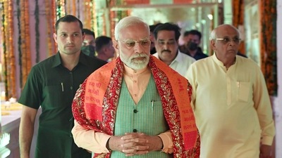 PM Modi further went on to say that Modhera has become an example for the entire nation for amalgamating new technology with our glorious heritage. (ANI) PM Modi further went on to say that Modhera has become an example for the entire nation for amalgamating new technology with our glorious heritage. (ANI)