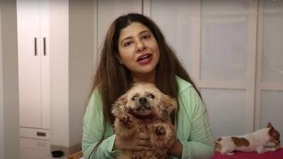 The image is taken from the video shared on YouTube by actor Sambhavna Seth. (YouTube/Best of SS Vlogs) The image is taken from the video shared on YouTube by actor Sambhavna Seth. (YouTube/Best of SS Vlogs)