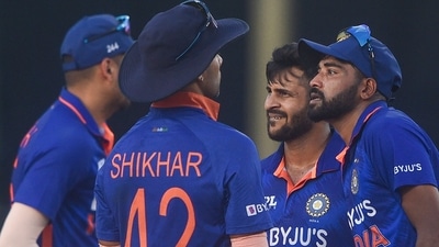 Indian team captain Shikhar Dhawan with teammates Shardul Thakur and Mohammed Siraj (PTI) Indian team captain Shikhar Dhawan with teammates Shardul Thakur and Mohammed Siraj (PTI)
