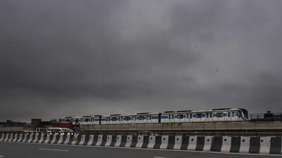 Dark clouds hover over a flyover in Gurugram. (Vipin Kumar/HT Photo) Dark clouds hover over a flyover in Gurugram. (Vipin Kumar/HT Photo)