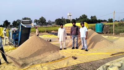 Formed by enterprising farmers of Rupnagar district, a farmer producer organisation (FPO), PB-12, has been directed by the Punjab mandi board authorities to stop buying paddy this season. (Sanjeev Kumar/ HT) Formed by enterprising farmers of Rupnagar district, a farmer producer organisation (FPO), PB-12, has been directed by the Punjab mandi board authorities to stop buying paddy this season. (Sanjeev Kumar/ HT)