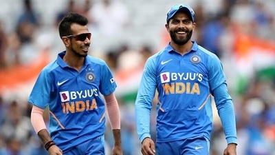 Yuzvendra Chahal and Ravindra Jadeja (File Photo) Yuzvendra Chahal and Ravindra Jadeja (File Photo)
